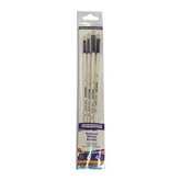 Daler Rowney Graduate Brush Wallet Long Handle Natural Bristle Bright - Bristle 4 Brush Lh Set - Al Masam Stationery LLC